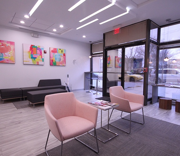 Dental office waiting room