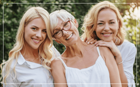 family smiling together