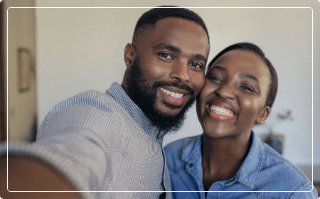 smiling couple
