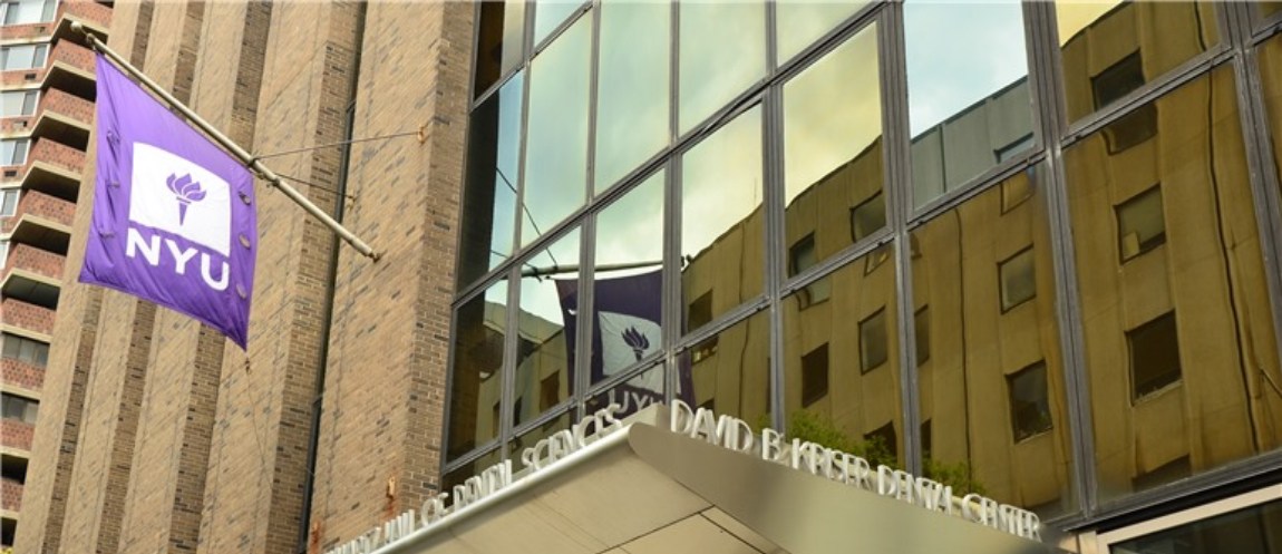 Outside view of New York University dental school