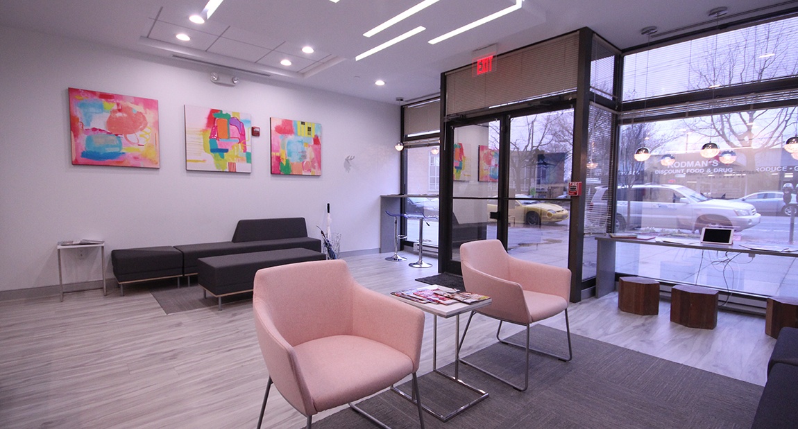 Dental office waiting room