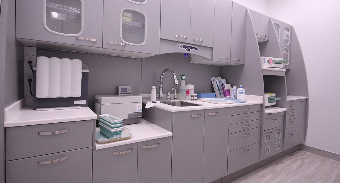 Dental lab and storage area