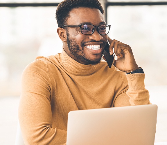 Man calling to schedule his appointment