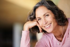 smiling middle age woman